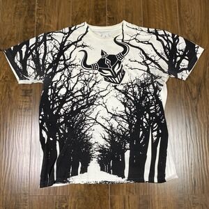 Warriors International Y2K MMA AOP Shirt Men's Large Cyber Grunge